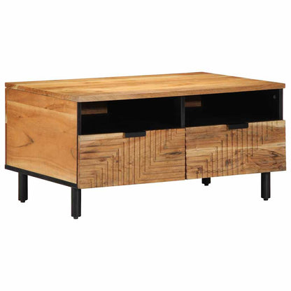 Tavolino da salotto 80 x 54 x 40 cm Legno di Acacia Massello