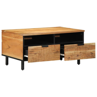 Tavolino da salotto 80 x 54 x 40 cm Legno di Acacia Massello
