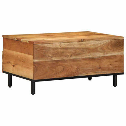 Tavolino da salotto 80 x 54 x 40 cm Legno di Acacia Massello