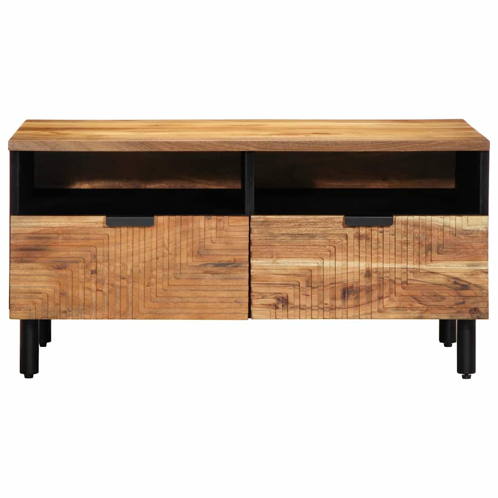 Tavolino da salotto 80 x 54 x 40 cm Legno di Acacia Massello