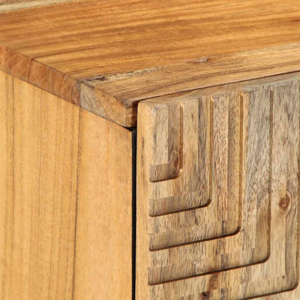 Mobile TV Marrone 105 x 33.5 x 46 cm Legno massello di acacia