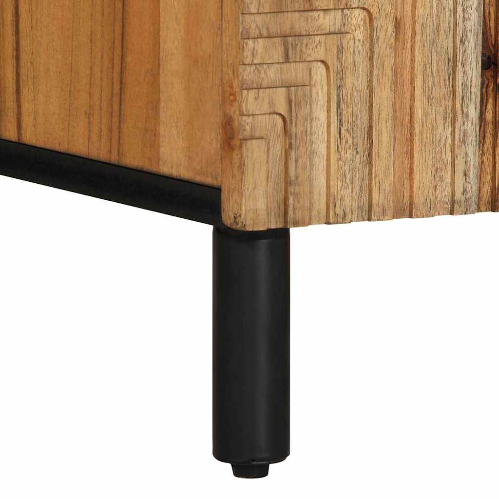 Mobile TV Marrone 105 x 33.5 x 46 cm Legno massello di acacia