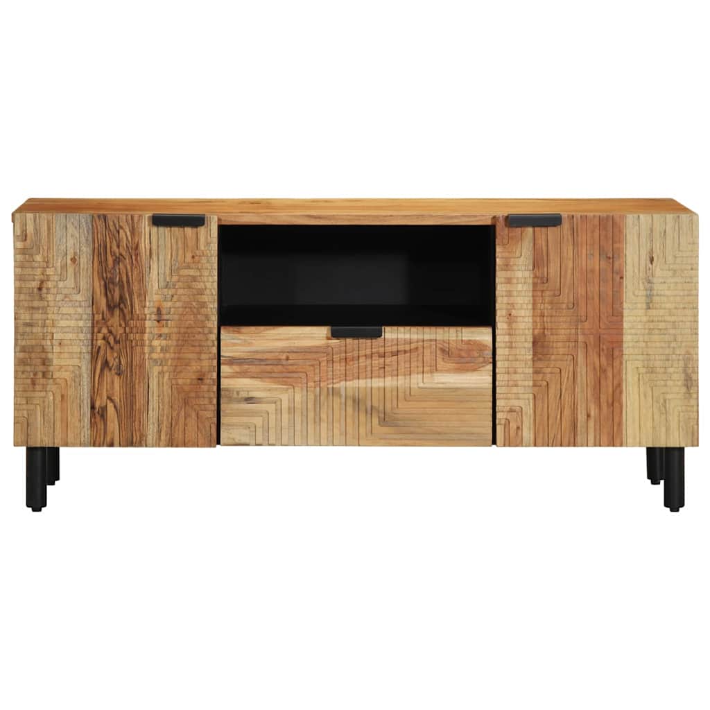 Mobile TV Marrone 105 x 33.5 x 46 cm Legno massello di acacia