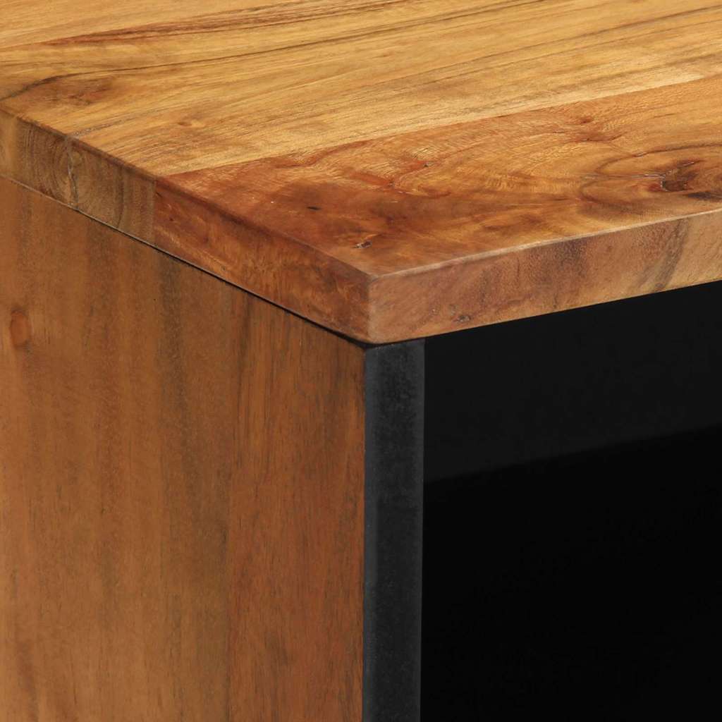 Mobile TV Marrone 80 x 31.5 x 46 cm Legno massello di acacia