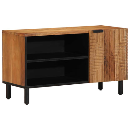Mobile TV Marrone 80 x 31.5 x 46 cm Legno massello di acacia