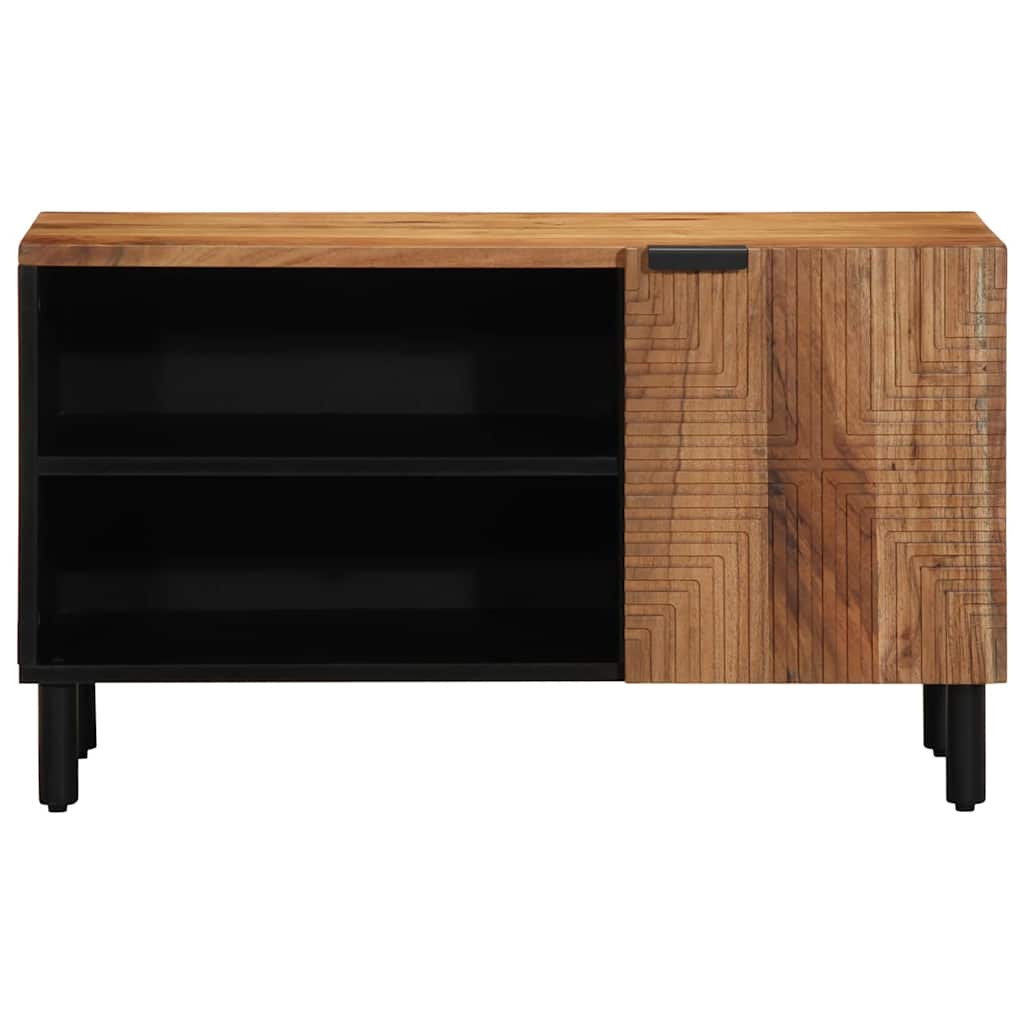 Mobile TV Marrone 80 x 31.5 x 46 cm Legno massello di acacia