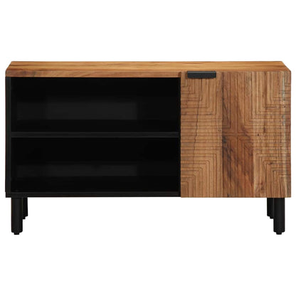 Mobile TV Marrone 80 x 31.5 x 46 cm Legno massello di acacia