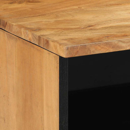 Mobile TV Marrone 100 x 33.5 x 46 cm Legno massello di acacia