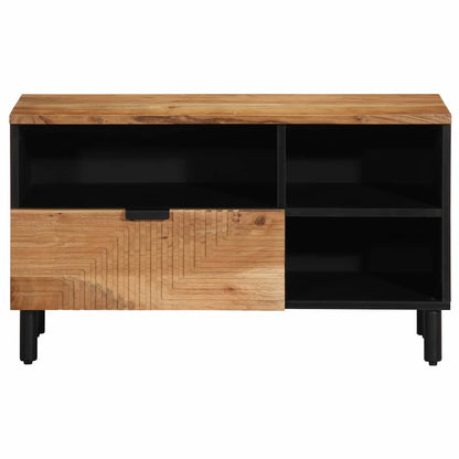 Mobile TV Marrone 80 x 33.5 x 46 cm Legno massello di acacia