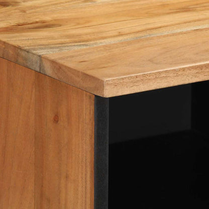 Mobile TV Marrone 100 x 33.5 x 46 cm Legno massello di acacia