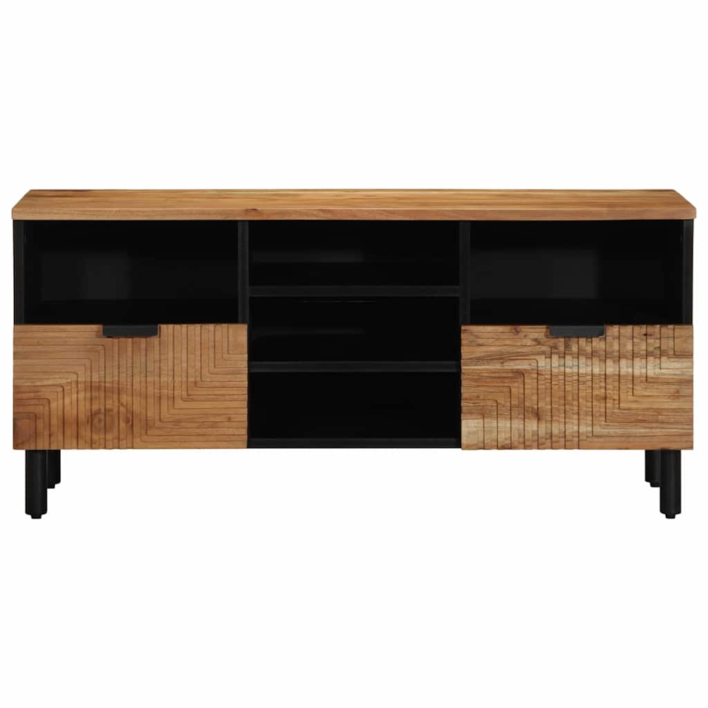 Mobile TV Marrone 100 x 33.5 x 46 cm Legno massello di acacia