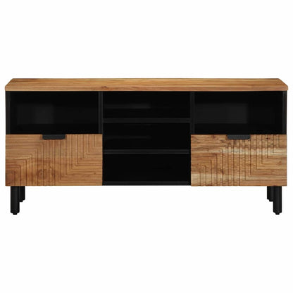 Mobile TV Marrone 100 x 33.5 x 46 cm Legno massello di acacia