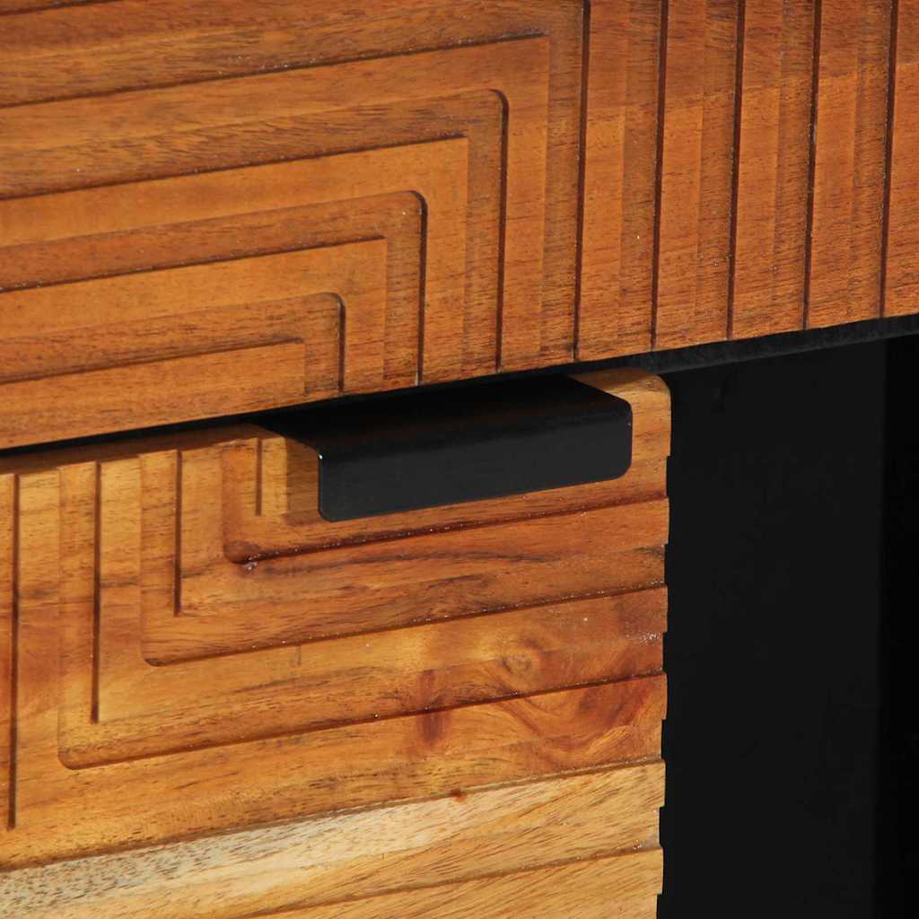 Sideboard Marrone 80 x 33 x 75 cm Legno massello di acacia