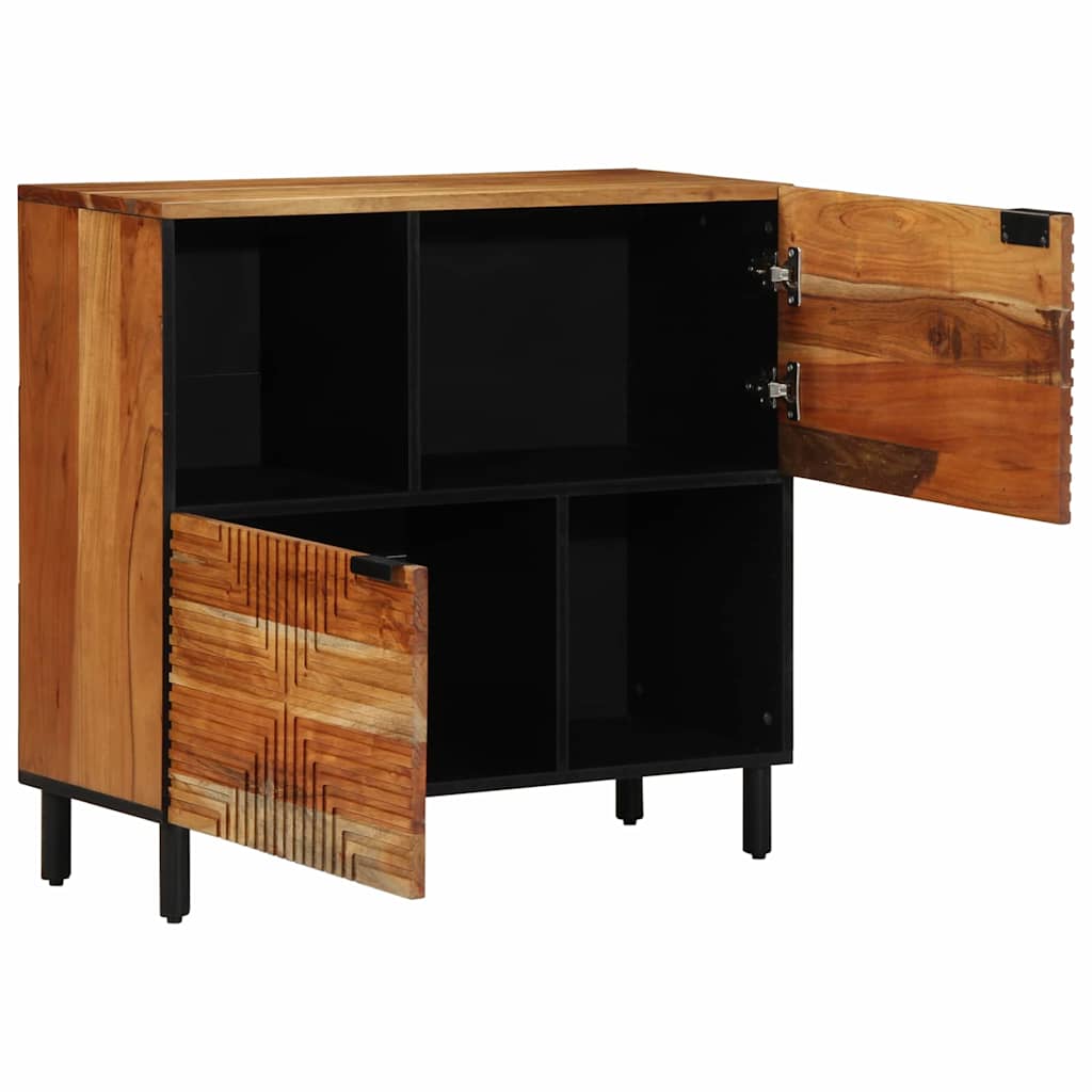 Sideboard Marrone 80 x 33 x 75 cm Legno massello di acacia
