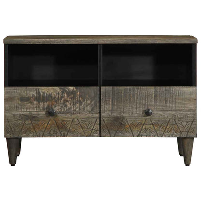 Mobile Porta TV Grigio Chiaro 70x33,5x46 cm in Legno Mango - homemem39