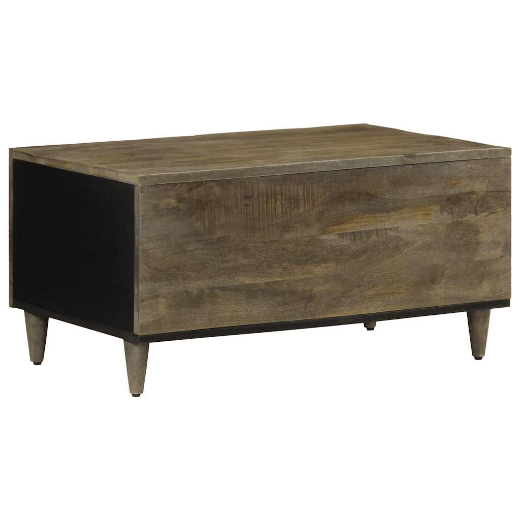 Tavolino da Salotto Grigio Chiaro 80x50x40 cm Legno di Mango | homemem39