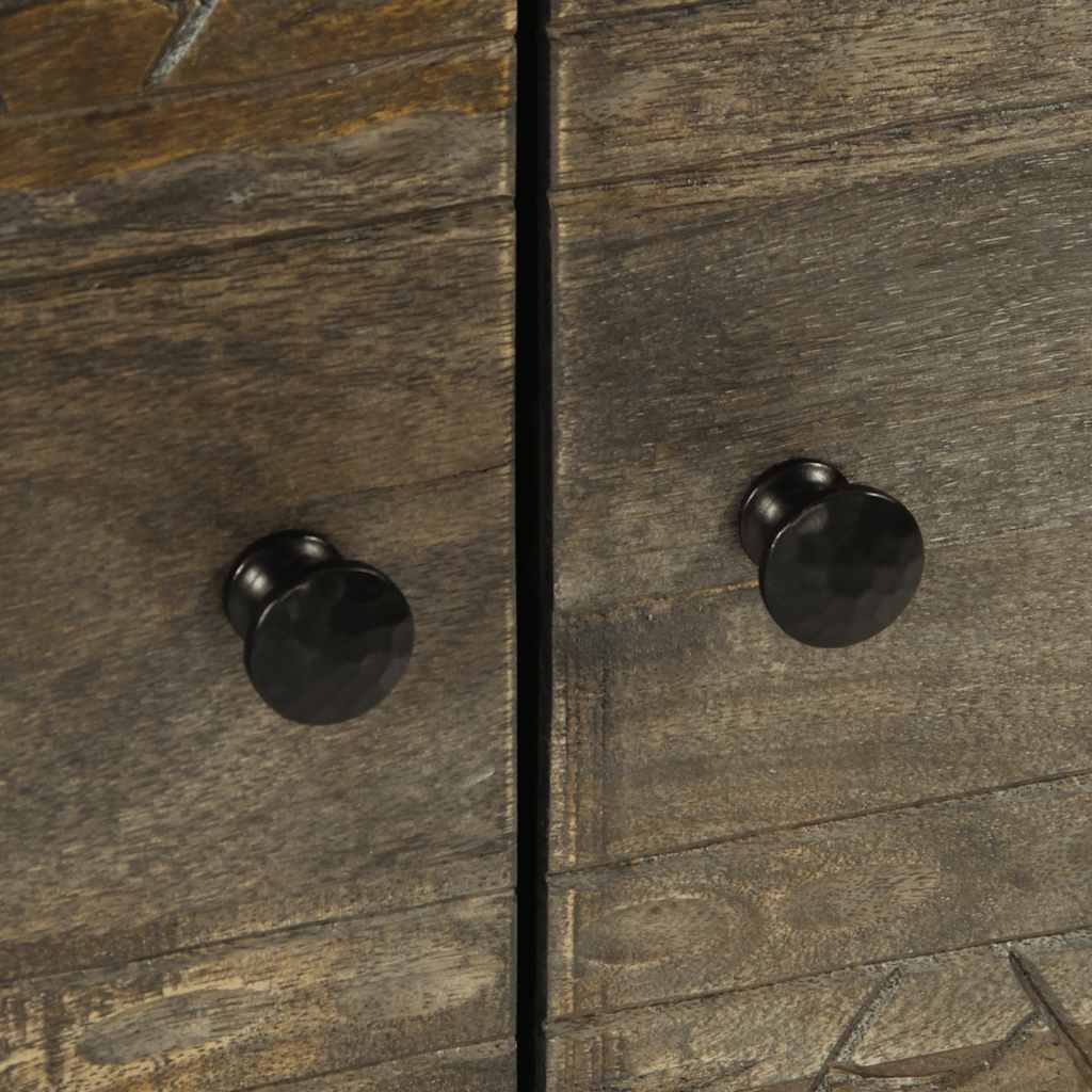 Tavolino da Salotto Grigio Chiaro 80x50x40 cm Legno di Mango | homemem39