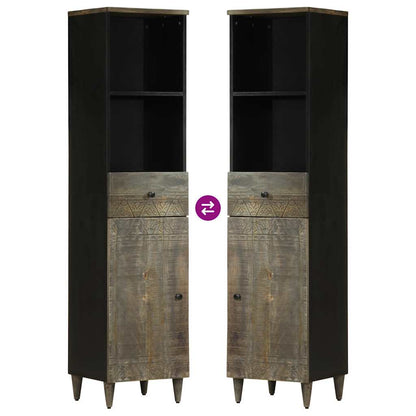 Mobile da Bagno 38x33x160 cm in Legno Massello di Mango | homemem39