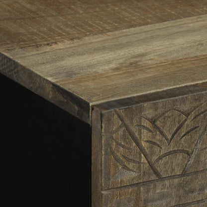 Credenza 40x33x75 cm in Legno Massello di Mango - homemem39