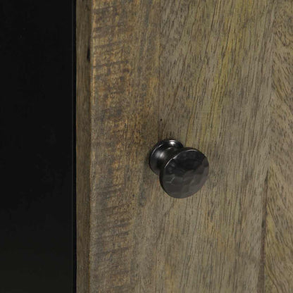 Credenza 40x33x75 cm in Legno Massello di Mango - homemem39