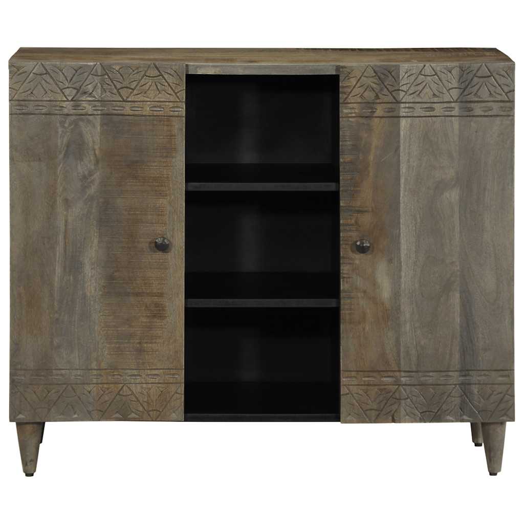 Credenza 90x33x75 cm in Legno Massello di Mango - homemem39