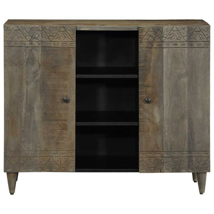 Credenza 90x33x75 cm in Legno Massello di Mango - homemem39