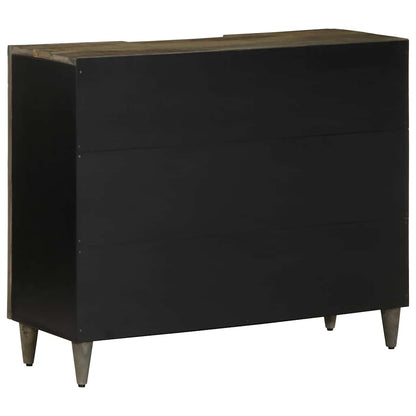 Credenza 90x33x75 cm in Legno Massello di Mango - homemem39