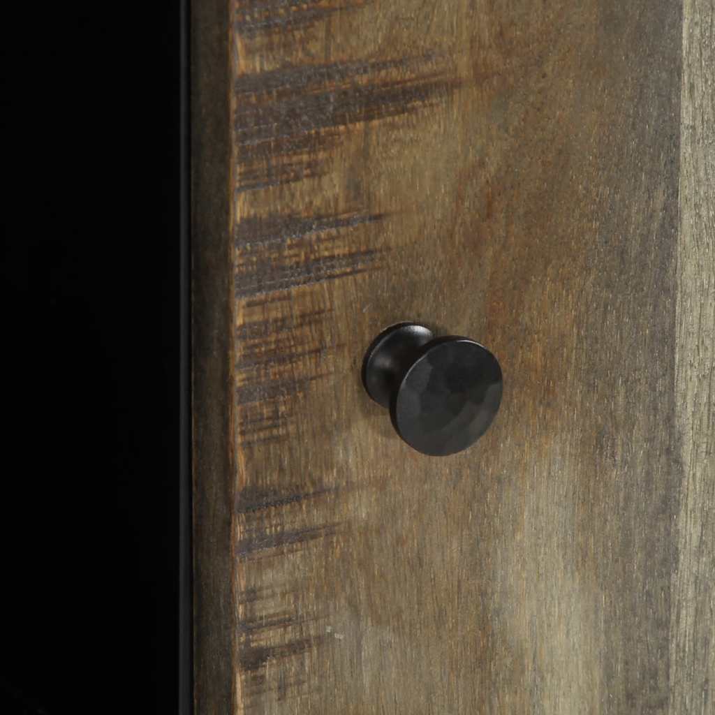 Credenza 90x33x75 cm in Legno Massello di Mango - homemem39