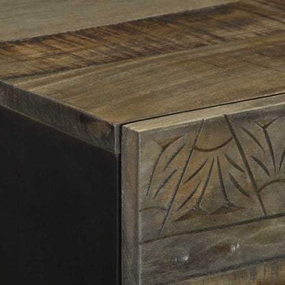Credenza 40x33x110 cm in Legno Massello di Mango - homemem39