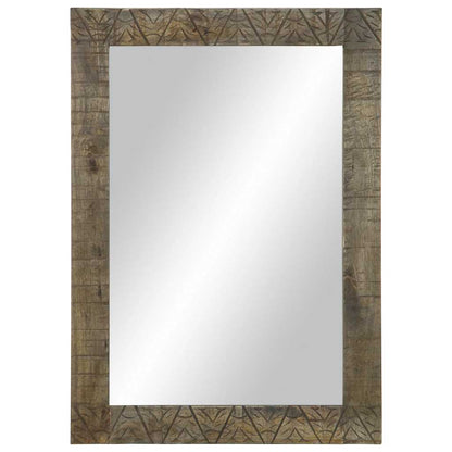Specchio da Bagno 50x2,5x70 cm in Legno Massello di Mango | homemem39