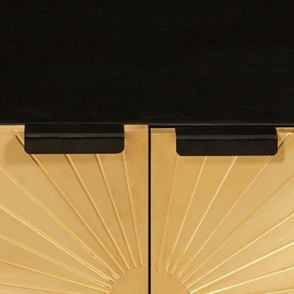 Tavolino da salotto Nero e Oro 80 x 50 x 40 cm | homemem39