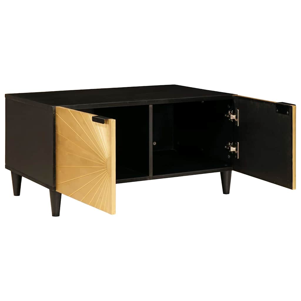 Tavolino da salotto Nero e Oro 80 x 50 x 40 cm | homemem39