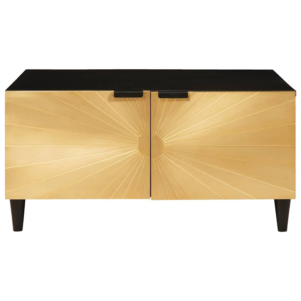 Tavolino da salotto Nero e Oro 80 x 50 x 40 cm | homemem39
