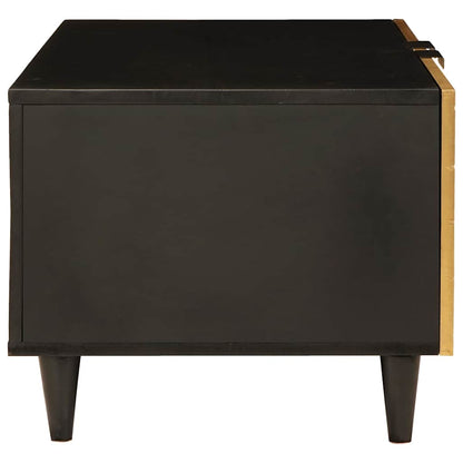 Tavolino da salotto Nero e Oro 80 x 50 x 40 cm | homemem39