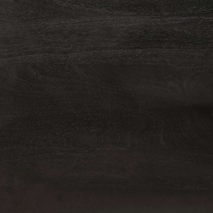 Comodino Nero e Oro 40 x 33 x 46 cm legno massello di mango - homemem39