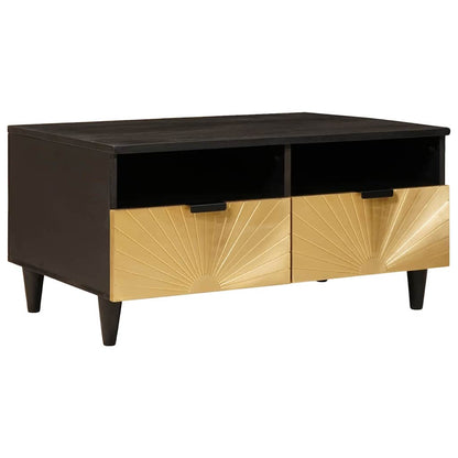 Tavolino da salotto Nero e Oro 40 x 33 x 46 cm | homemem39