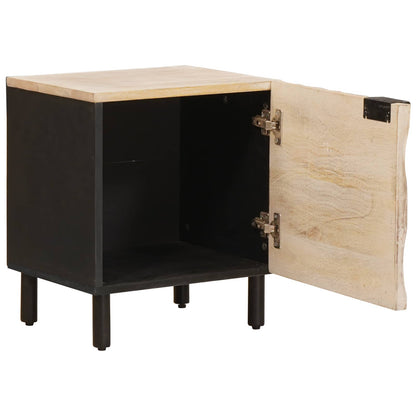 Armadio da Notte Bianco 40 x 33 x 46 cm Legno di mango massello | homemem39