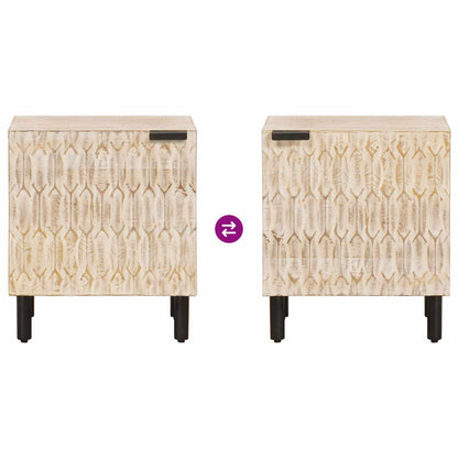 Armadio da Notte 2 pcs Bianco 40 x 33 x 46 cm | homemem39