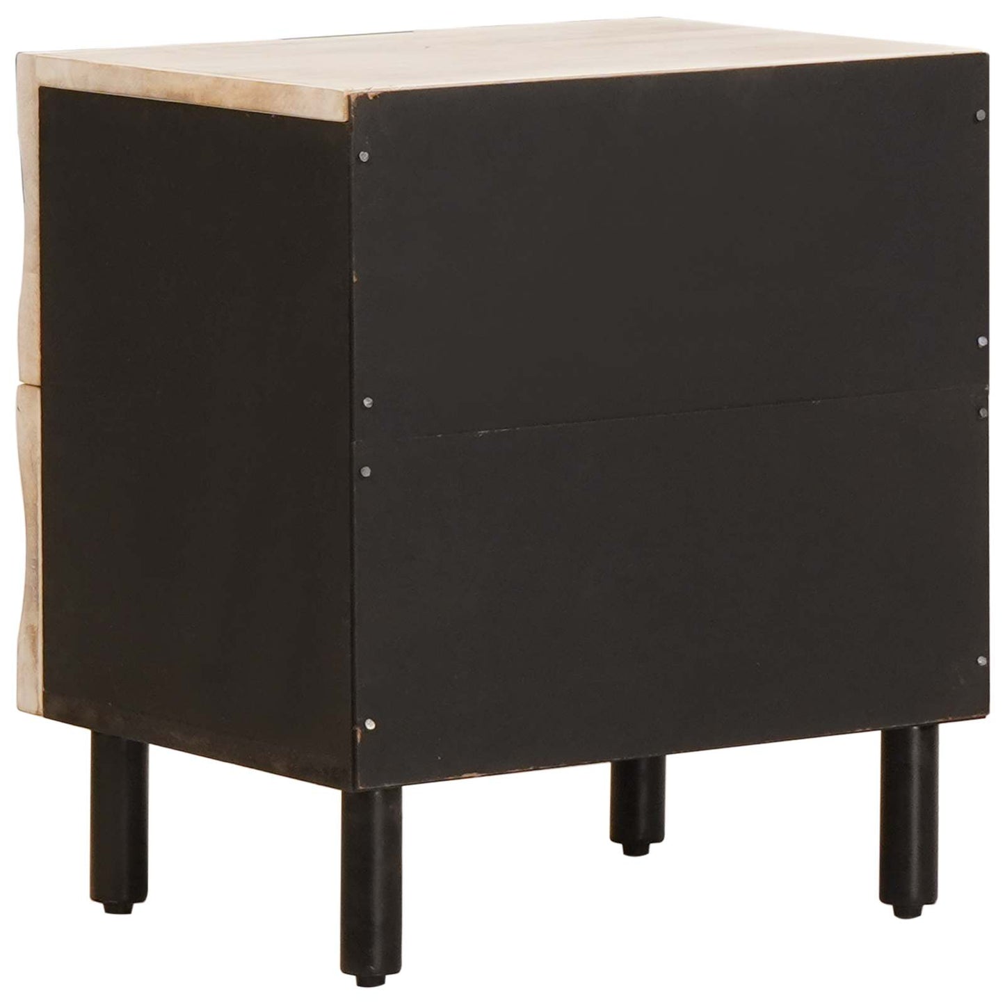 Armadio da Notte Bianco 40 x 33 x 46 cm Legno di mango massello | homemem39