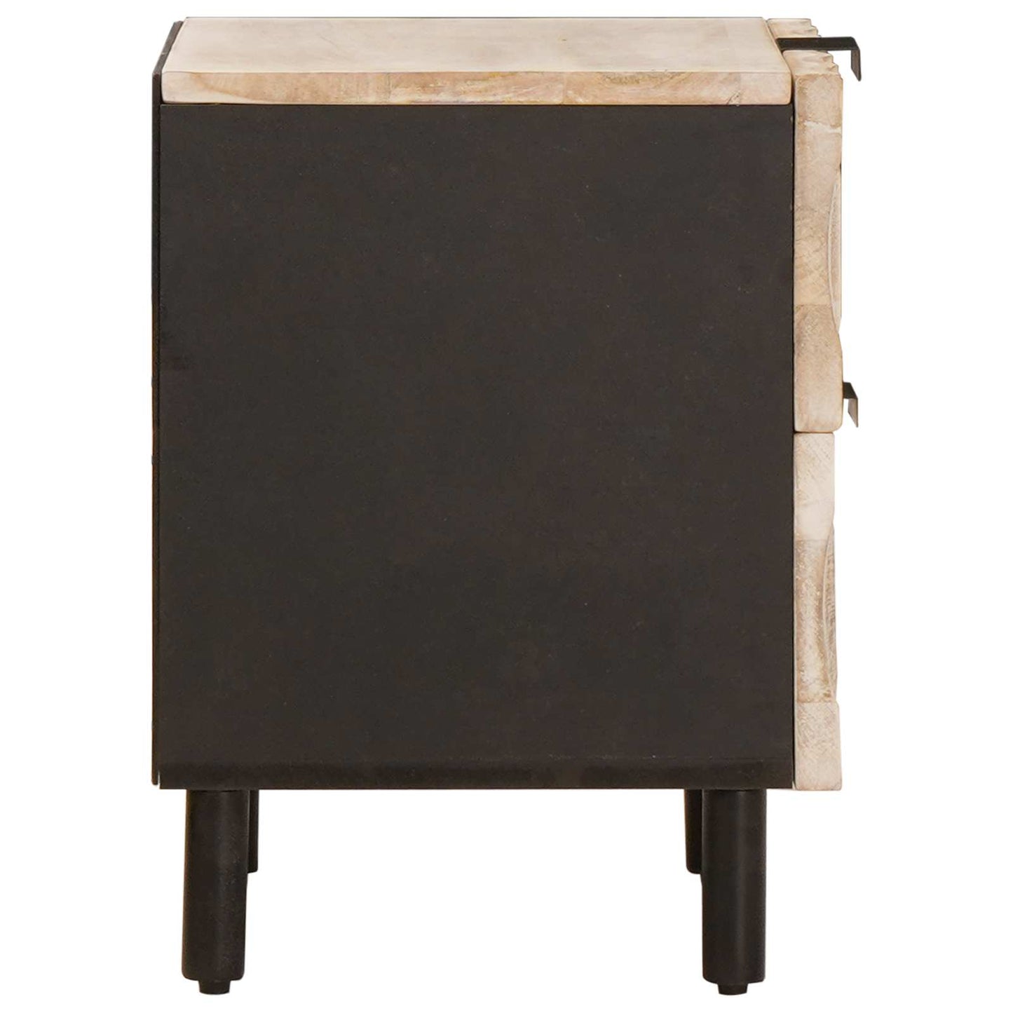 Armadio da Notte con cassetto 2 pcs Bianco 40 x 33 x 46 cm | homemem39