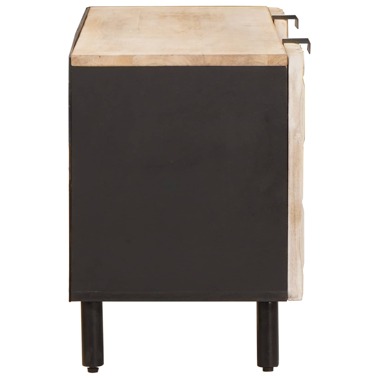 Mobile TV con porta Finitura Bianco Lavato 105 x 33 x 46 cm | homemem39