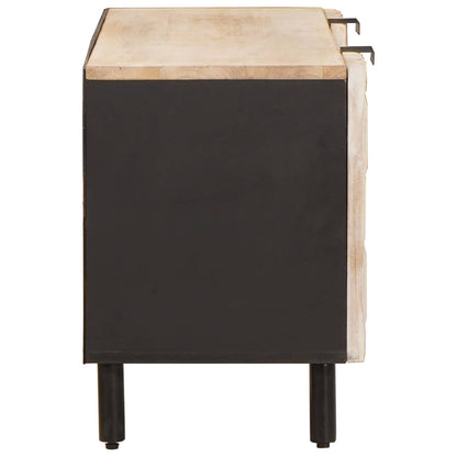Mobile TV con porta Finitura Bianco Lavato 105 x 33 x 46 cm | homemem39