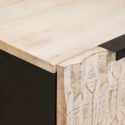 Credenza Finitura Bianco Lavato 60 x 33 x 75 cm | homemem39