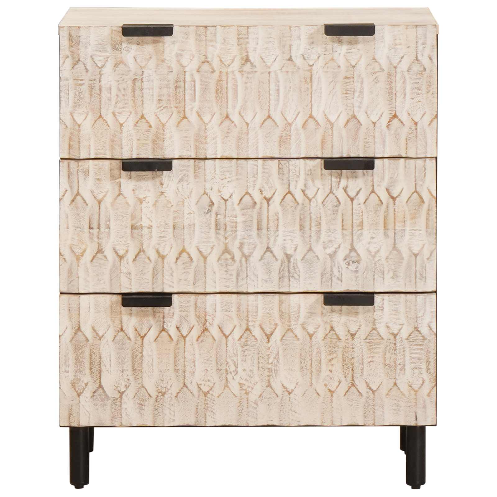 Credenza Finitura Bianco Lavato 60 x 33 x 75 cm | homemem39