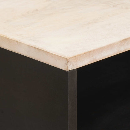 Armadio da Notte Bianco 50 x 33 x 60 cm Legno di mango massello | homemem39