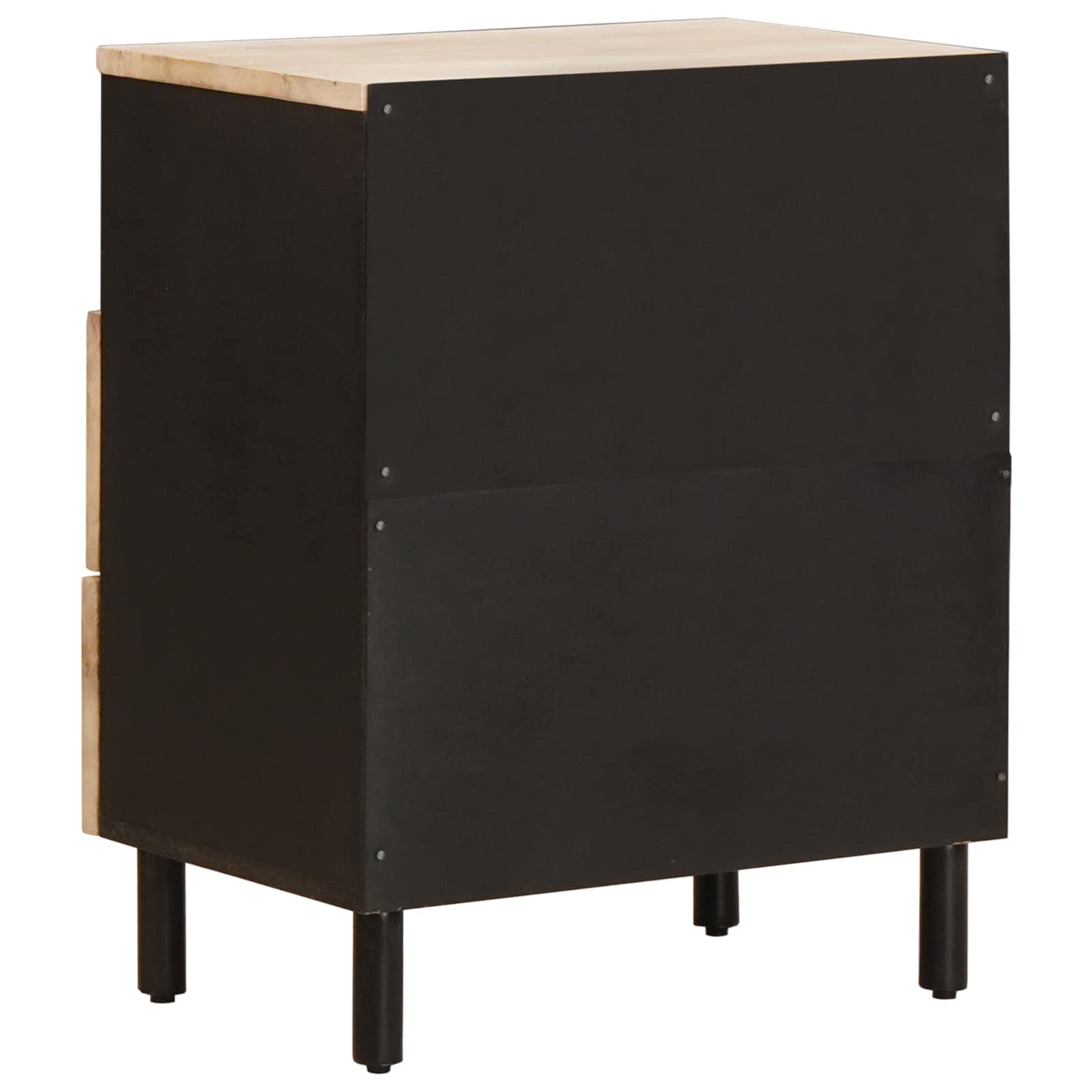 Armadio da Notte Bianco 50 x 33 x 60 cm Legno di mango massello | homemem39