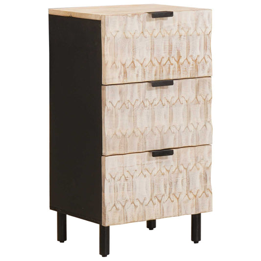 Credenza con cassetto Finitura Bianco Lavato 40 x 33 x 75 cm | homemem39