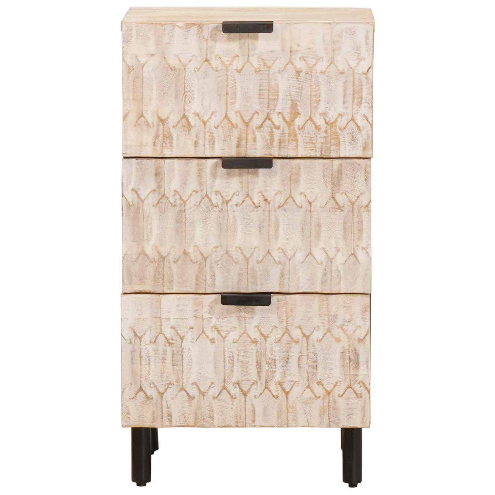 Credenza con cassetto Finitura Bianco Lavato 40 x 33 x 75 cm | homemem39