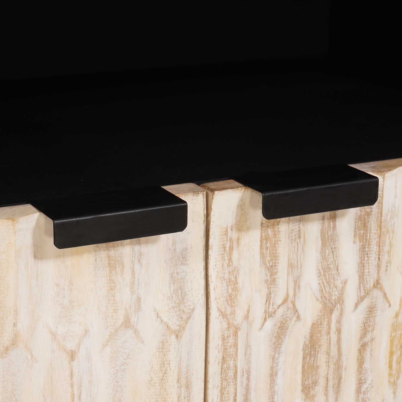 Credenza con porta Finitura Bianco Lavato 60 x 33 x 75 cm | homemem39