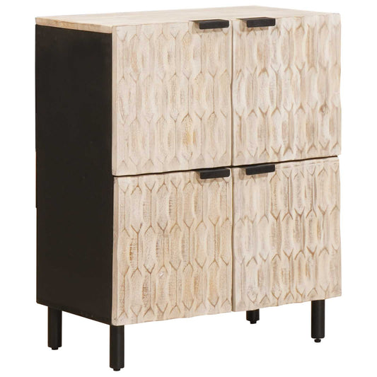 Credenza con porta Finitura Bianco Lavato 60 x 33 x 75 cm | homemem39